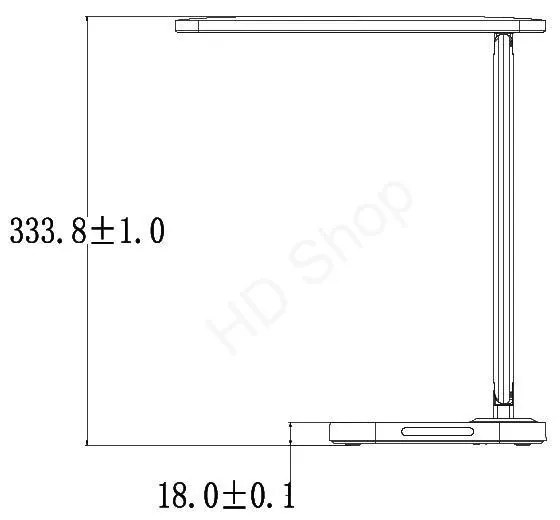 LED lampička KIARA biela 7W stmievateľná s USB +nočné svetlo + časovač