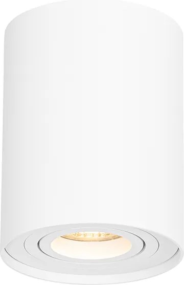 Sada 4 moderných stropných bodových svetiel bielej farby, otočné a naklápacie - Rondoo Up