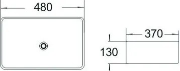 Keramické umývadlo MAXMAX MEXEN CATIA - biele, 21314800