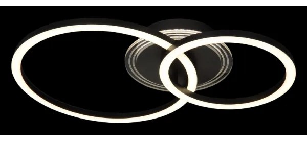 Globo 48039-30 - LED stropné svietidlo LORETTA LED/30W/230V pr. 33x50 cm čierne