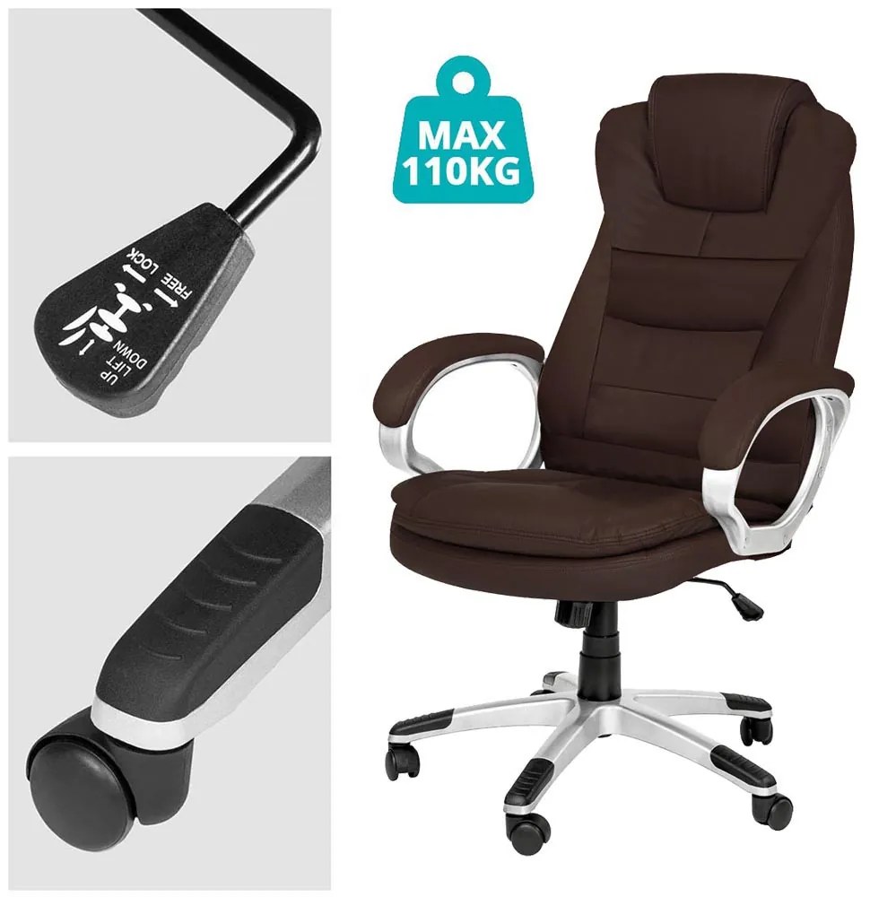 RELAXAČNÉ otočné kreslo v 3 farbách- hnedá