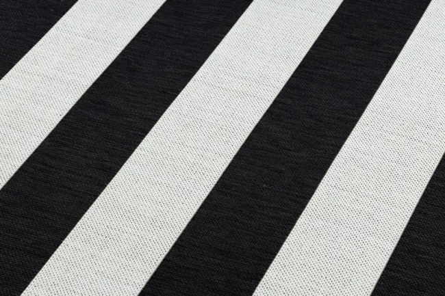 Koberec Floorlux sizal flat 48644/690 - Pásy čierno biely