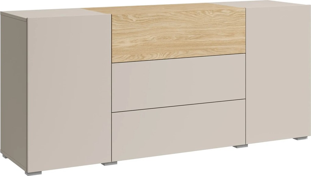 XXXLutz ŠIROKÁ KOMODA, farba duba, kašmírová, 150/68/38,5 cm P & B - Online Only obývacie izby - 002778007135