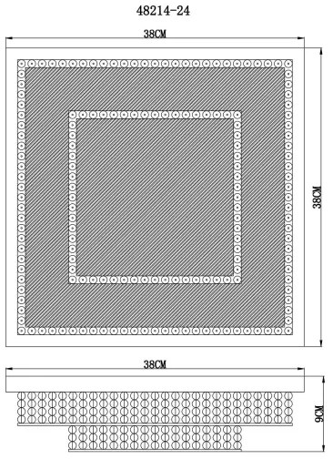 Globo 48214-24 - LED Stropné svietidlo CAKE LED/24W/230V