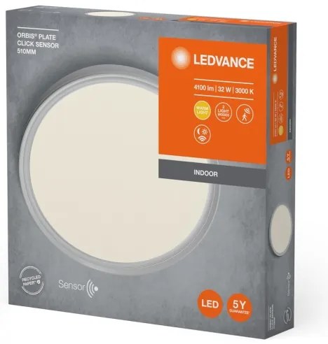 Ledvance - LED Stropné svietidlo so senzorom PLATE LED/32W/230V 3000K