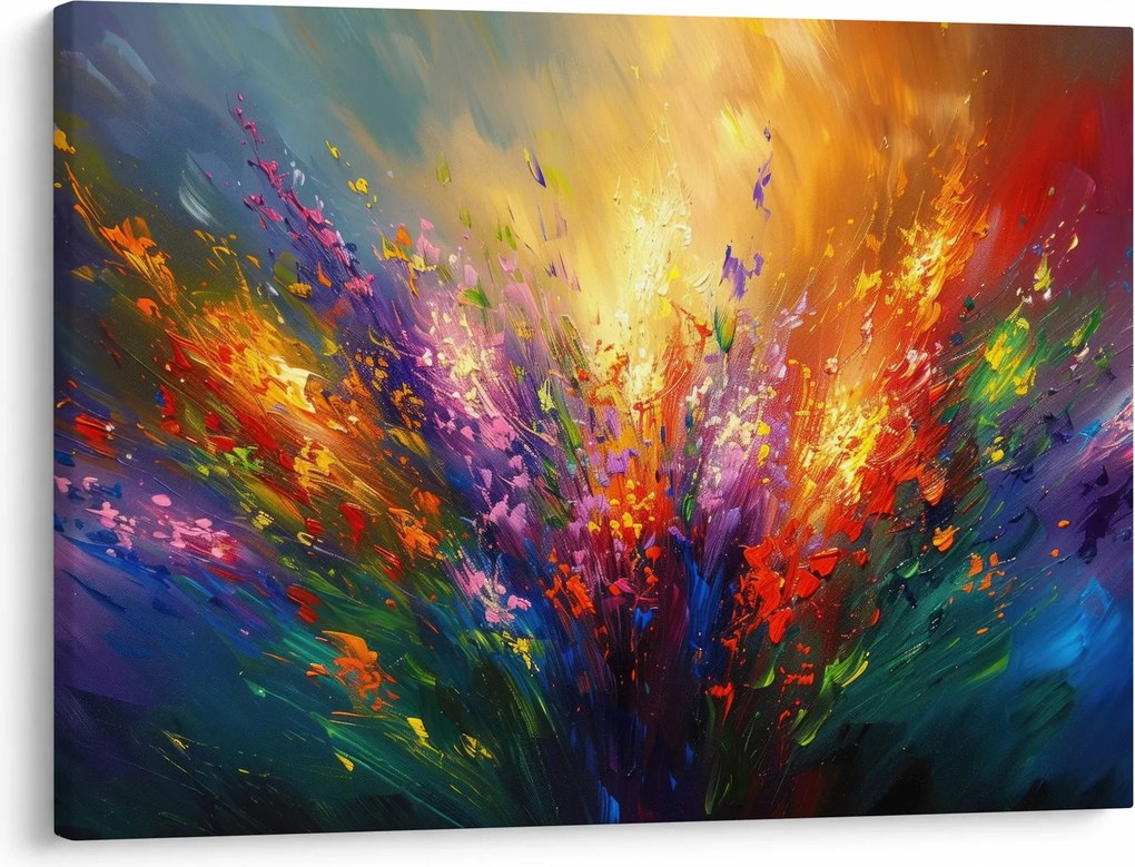 Obraz - Abstrakcia kvetov (70x50 cm)