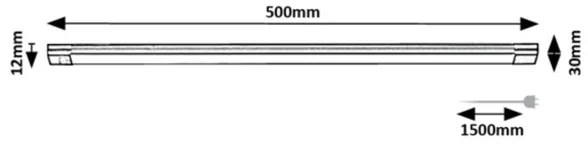 Rabalux 78026 - LED Podlinkové svietidlo so senzorom HANSON LED/8W/230V 3000K
