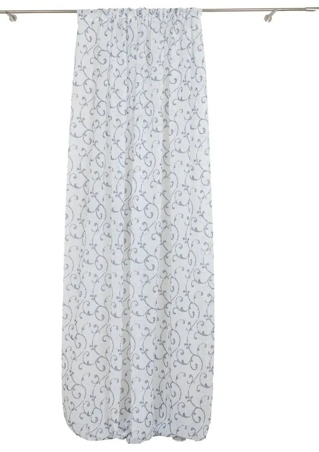 Modro-biela záclona 300x260 cm Fiesta - Mendola Fabrics