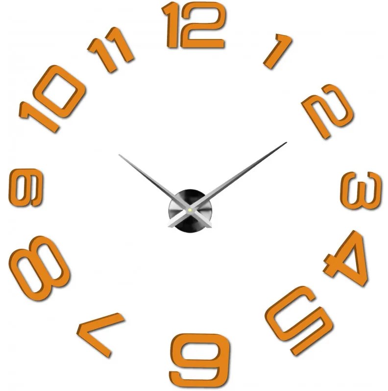 Moderné nalepovacie nástenné hodiny | 3D hodiny 12S053-Wanduhr HEU-