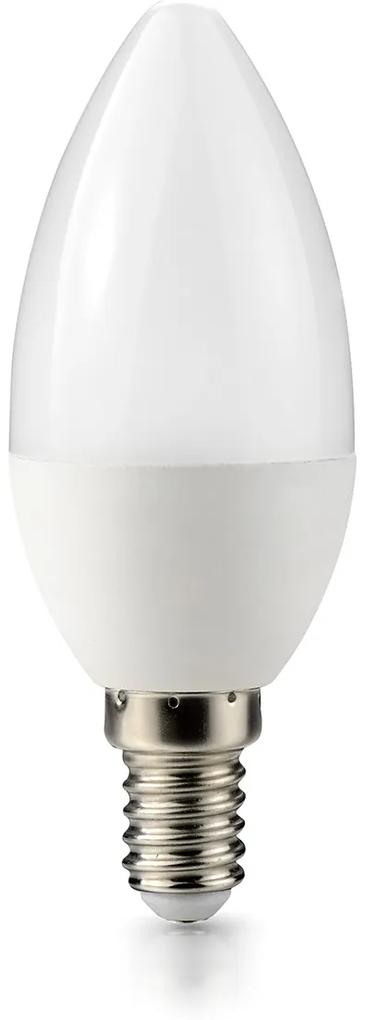 BERGE LED žiarovka - ecoPLANET - E14 - 10W - sviečka - 880Lm - teplá biela