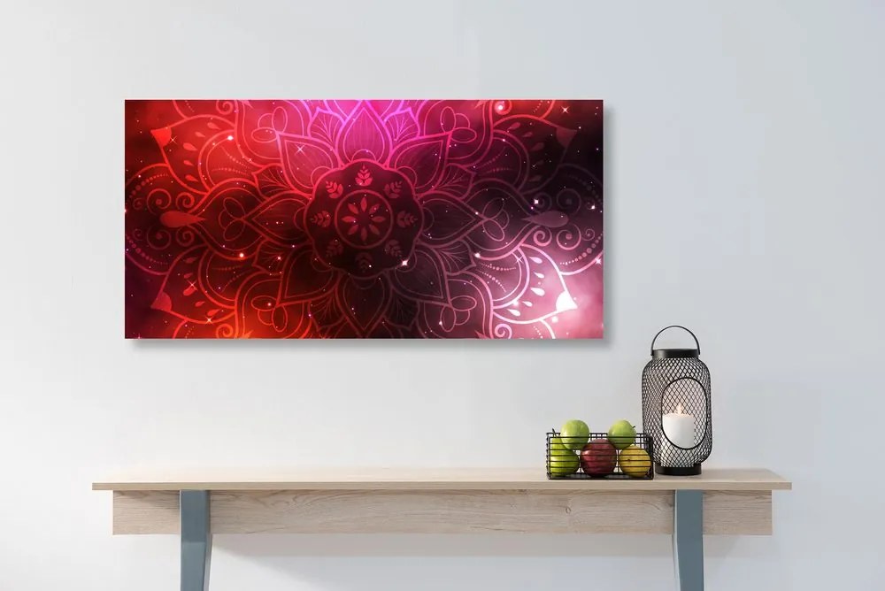 Obraz Mandala s galaktickým pozadím Varianta: 120x60