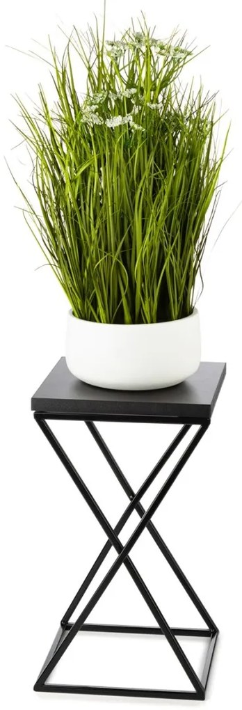 Kvetinový stojan LOFT I 40 cm čierny