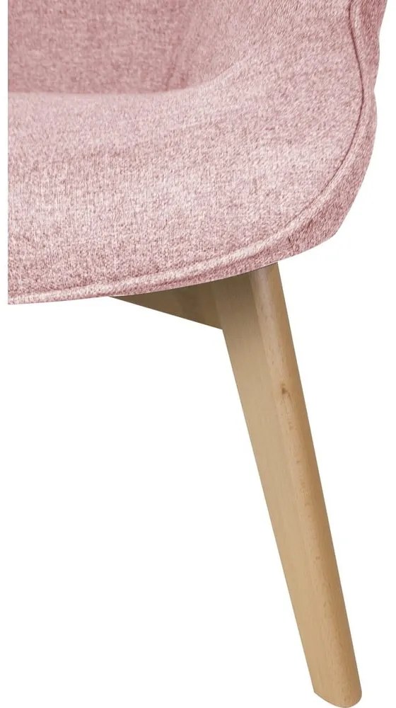 Svetloružové kreslo Niko – Ropez
