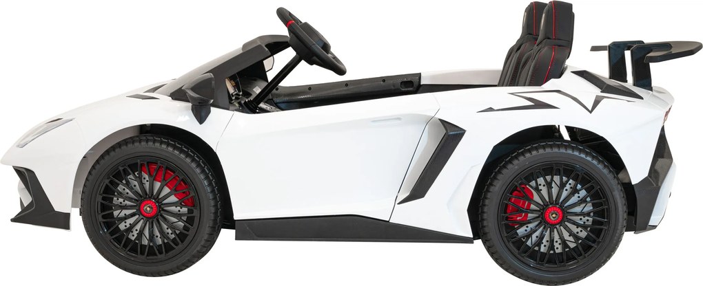 Ramiz Lamborghini Aventador SV batériové auto pre 2 deti Biele