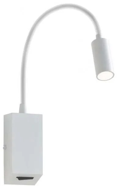 Redo 01-1193 - LED Flexibilná lampička HELLO LED/3W/230V biela