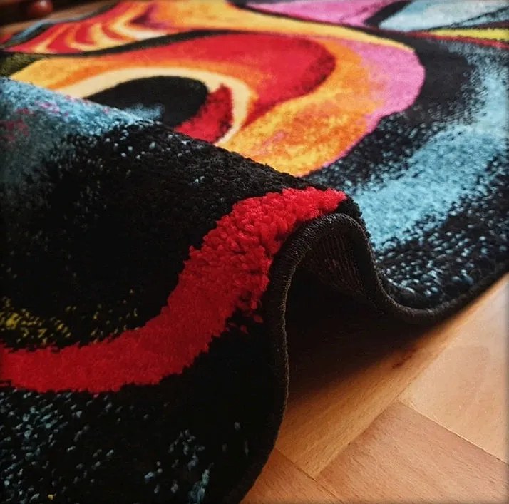 Moderný viacfarebný koberec Magic ARA – obdĺžnikový dizajn Rozmer: 60x100 cm