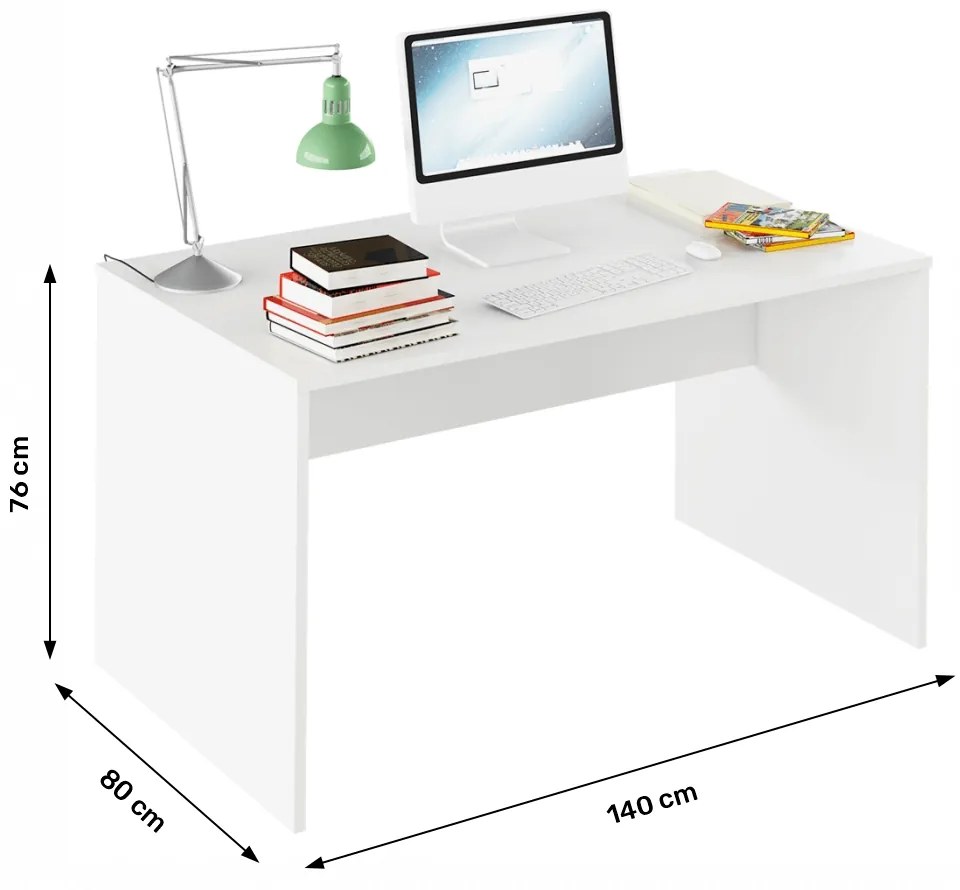 Písací stôl Rioma Typ 11 - biela