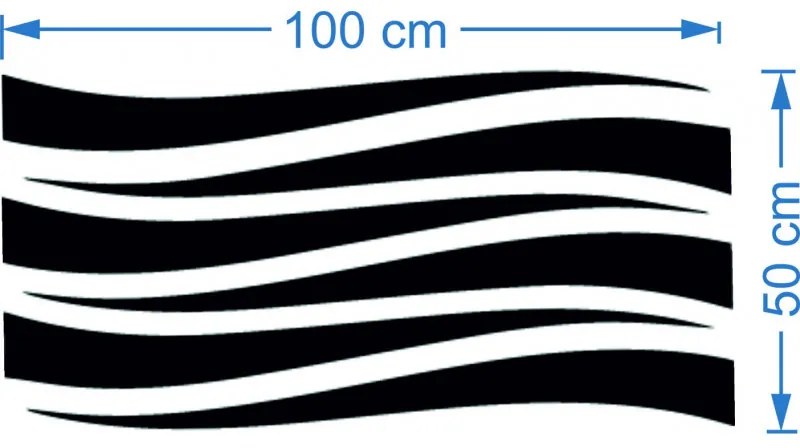 3D nálepky a samolepky, zrkadlové, farebné, dekoračné nálepky I SENTOP OX007- 3D modern stickers