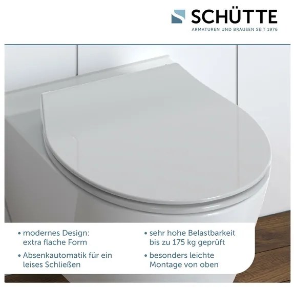 Schütte WC doska Slim (sivá)  (100285013)