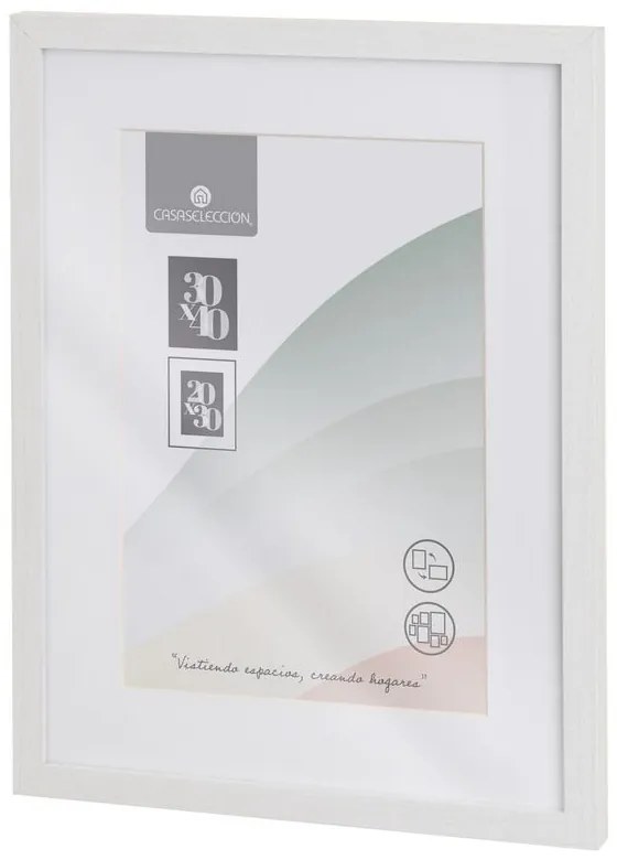 Biely rámček na stenu 32x42 cm Sencillo – Casa Selección