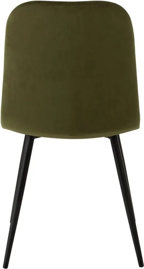 Zelená zamatová jedálenská stolička Chair Claire Green - 46*44*86cm