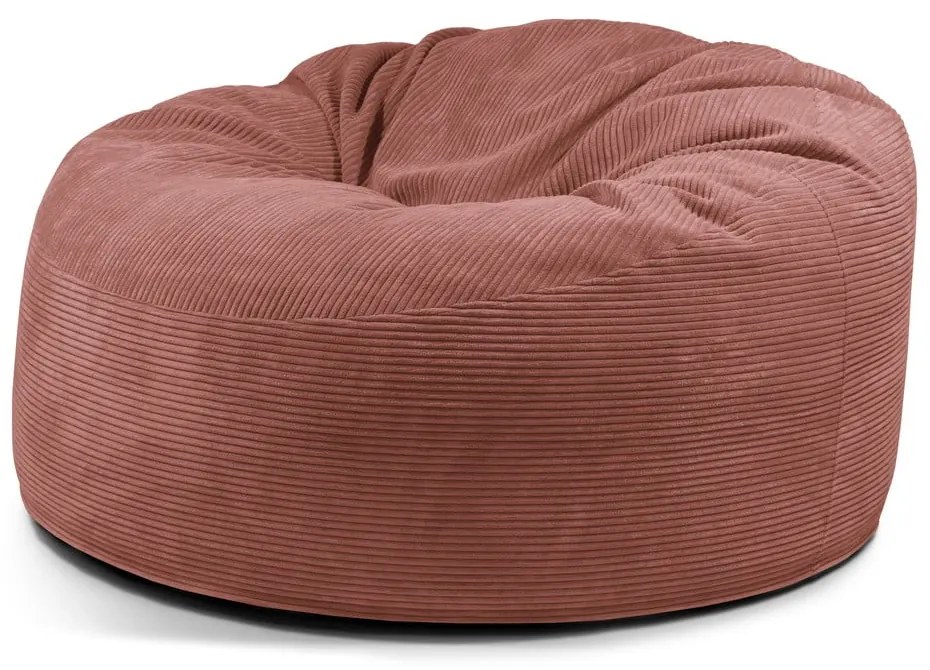 Menčestrový sedací vak v tehlovej farbe Om 135 – SLOWDOWN