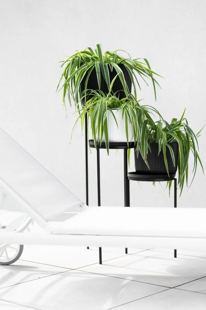 Kvetinový stojan TOLA STAND 50 cm čierny