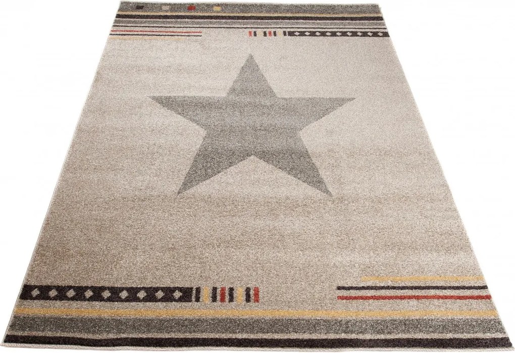 TA Koberec L916B BÉŽOVÁ MAROCKÁ BQZ Rozmer: 160x220 cm