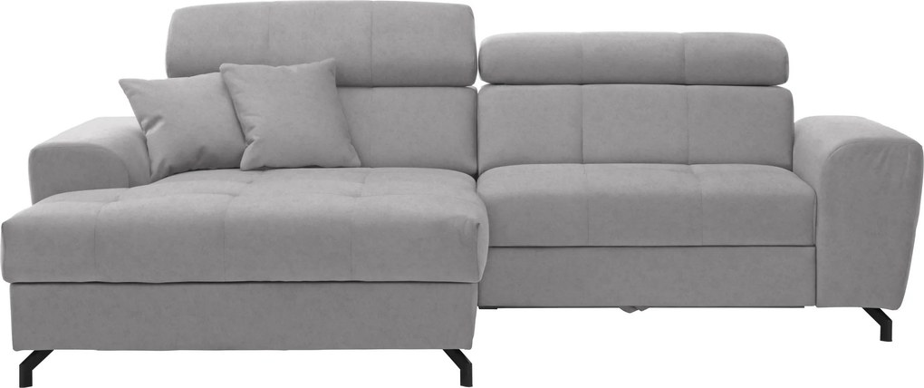 XXXLutz ROHOVÁ SEDAČKA, textil, svetlosivá Carryhome - Sedačky - 000812004405