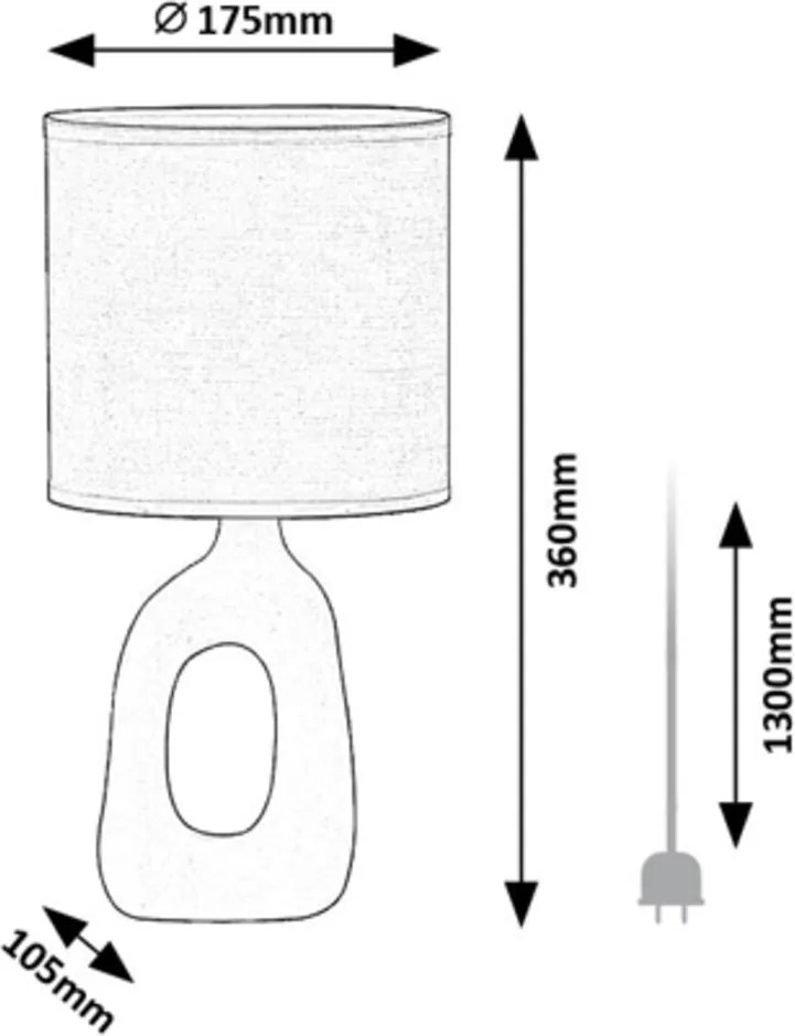 Rabalux SYLIRA stolná lampa, zelená farba