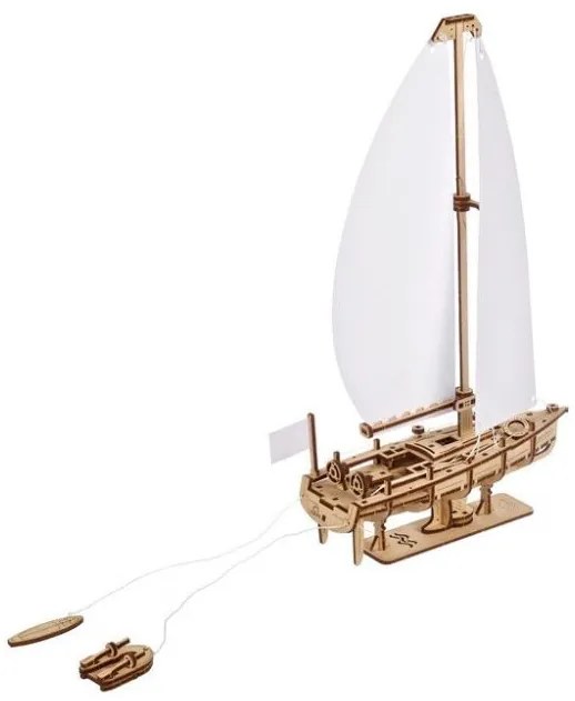 Ugears 3D drevené mechanické puzzle Jachta The Ocean Beauty