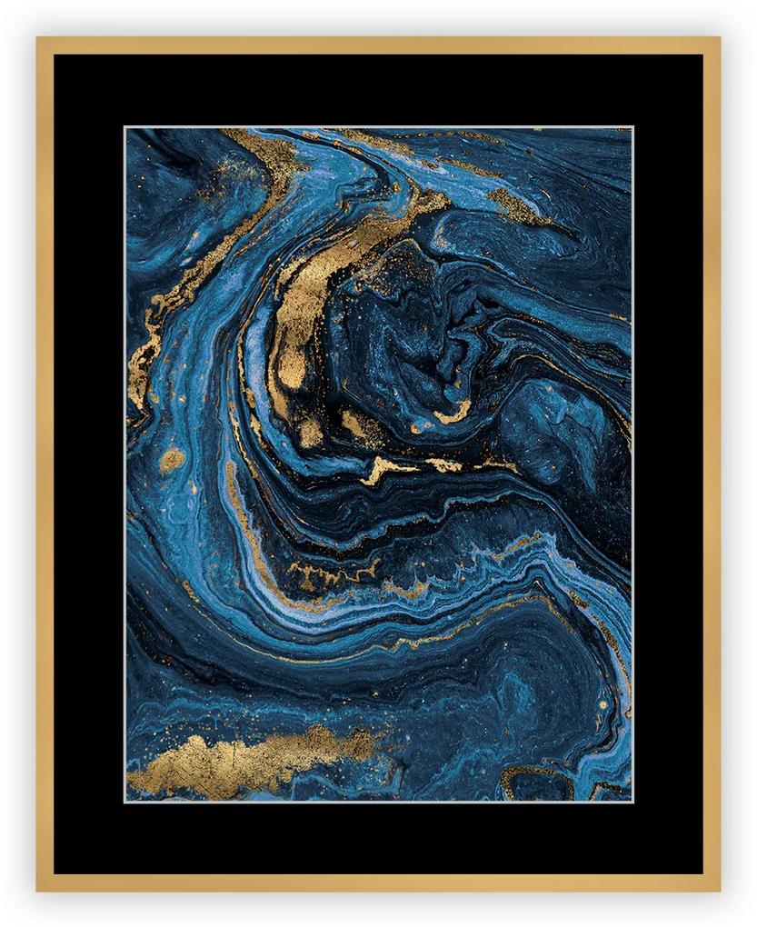 Obraz Pouring blue I 40 x 50cm