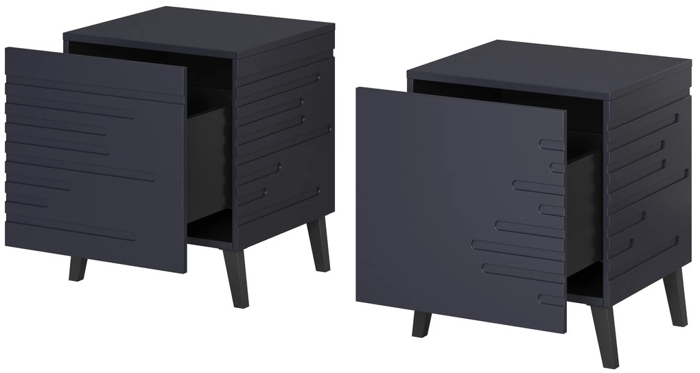 Cama Modrý nočný stolík Nova (2 ks)