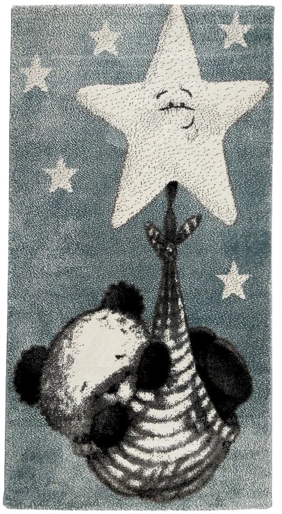 Vopi, Detský koberec Kiddo A1083 blue, 160x230, modrá, detská izba