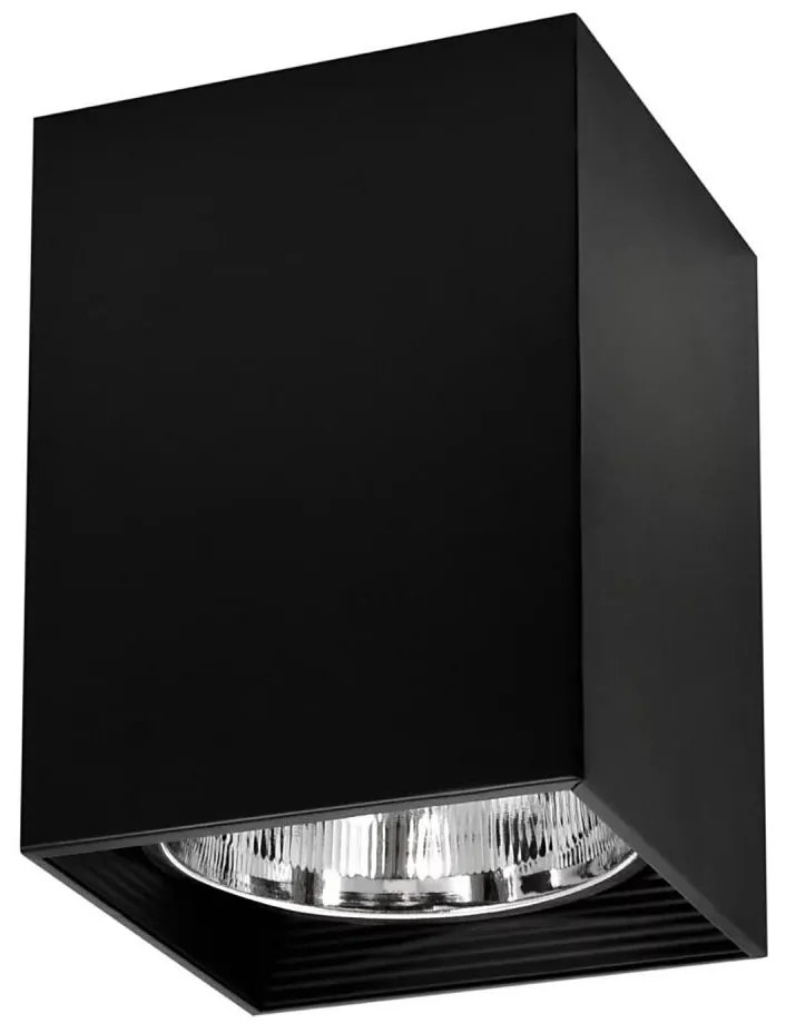 Bodové svietidlo JUPITER 1xE27/20W/230V 16x16 cm čierna