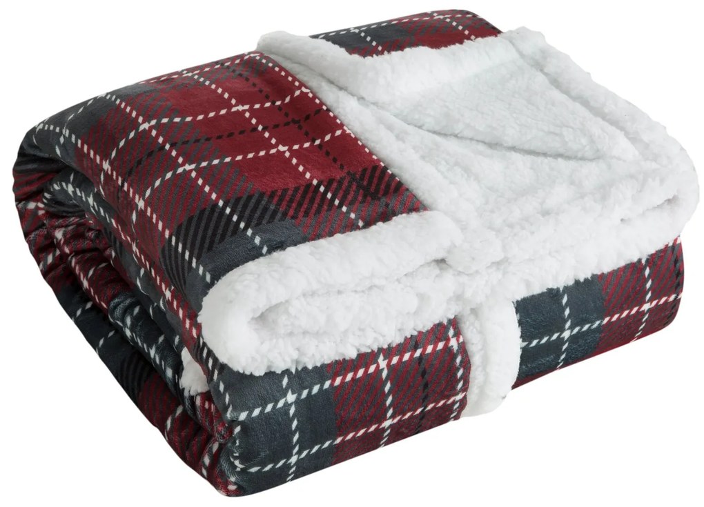 CHLPATÁ VIANOČNÁ DEKA NORDIC3 150X200 CM VZOROVANÁ
