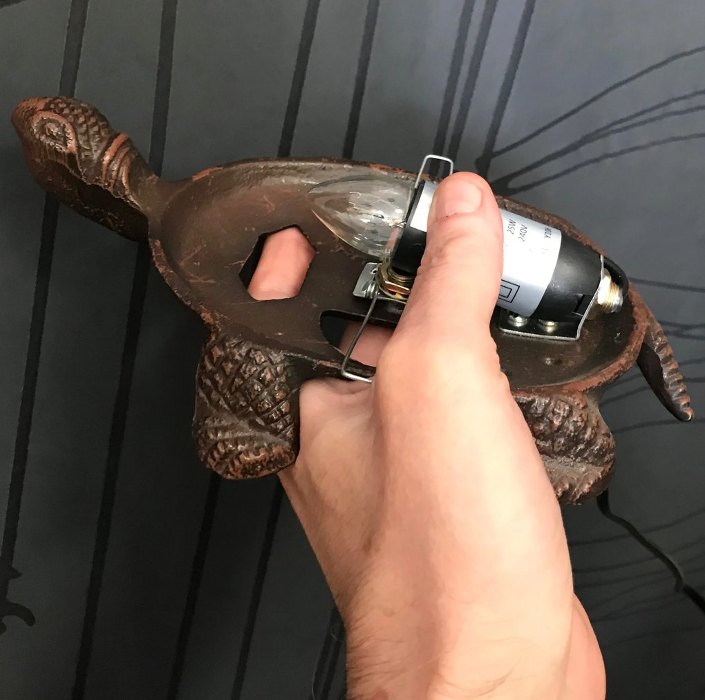 Dekoračná Tiffany lampa KORYTNAČKA KVIETKY 21*14 cm