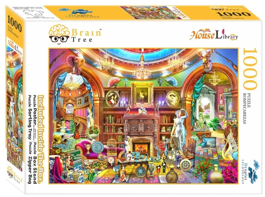 Brain Tree Puzzle Domáca knižnica 1000 dielikov