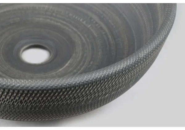 Sapho - Umývadlo na dosku PRIORI, priemer 41 cm, keramika/šedá