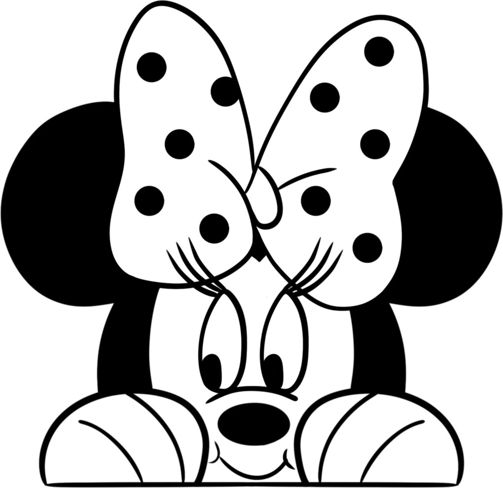 10x10cm Minnie - nálepka nad vypínač