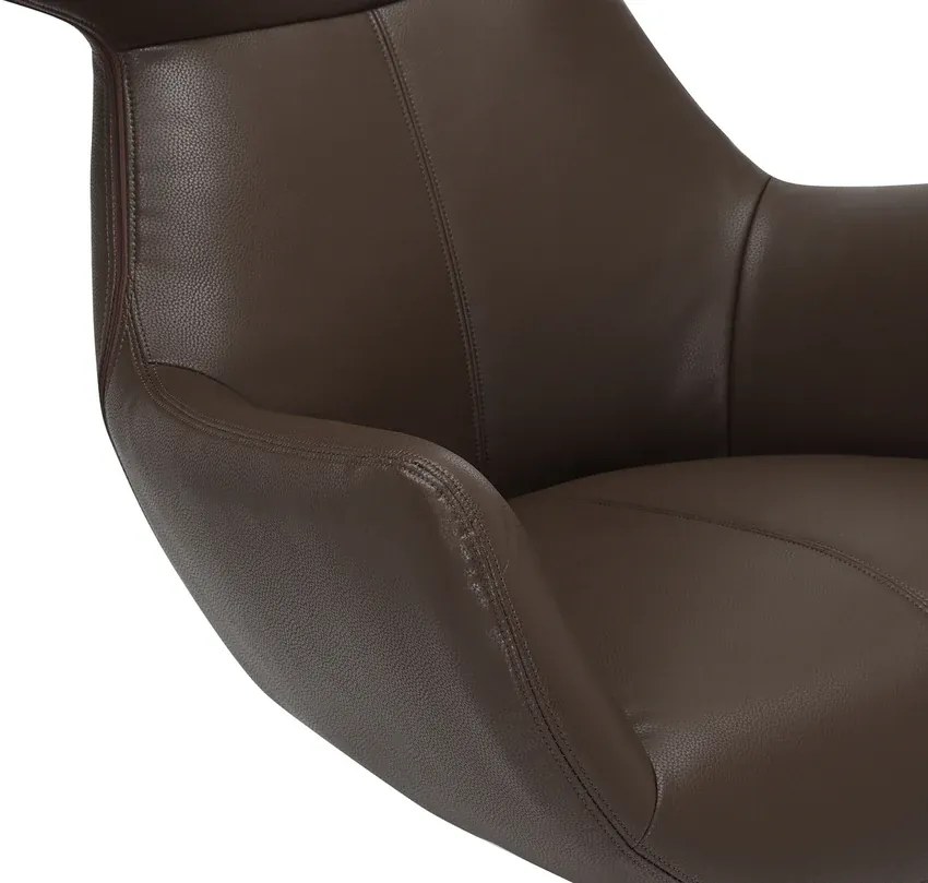 Kreslo VOGUE otočné o 360° hnedá