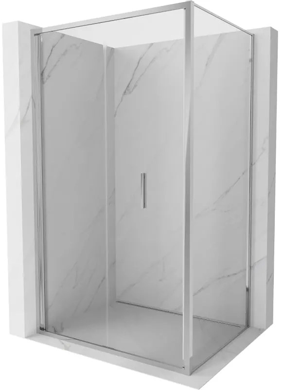 Mexen Exo, sprchovací kút so skladacími dverami 70 x 95 cm, 6mm číre sklo, chrómový profil, 816-070-095-01-00