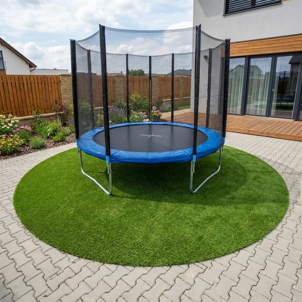 Europe Grass, Umelá tráva Botanic kruh, 130x130 (priemer) kruh, zelená, exteriér