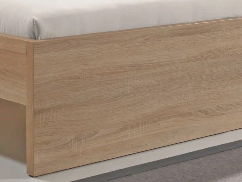 Posteľ Malmö 90x200 cm, dub Sonoma
