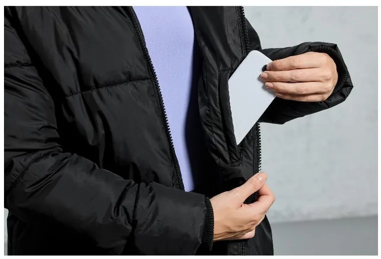 Crivit Dámsky prešívaný kabát 2 v 1 (XS (32/34), čierna) (100383578)