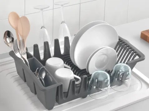 Odkvapkávač na riad Smartex, šedý%