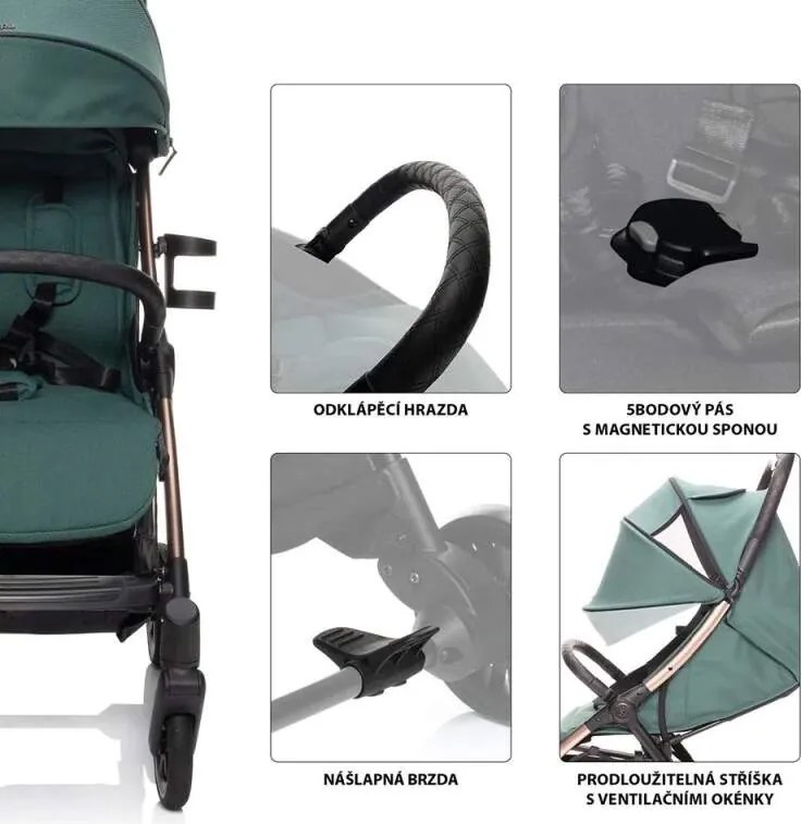 Kočík ZOPA Quiq 2 - granit grey