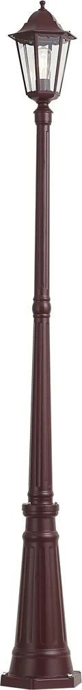 Klasická vonkajšia lampa tmavočervená 213 cm IP44 - Havana