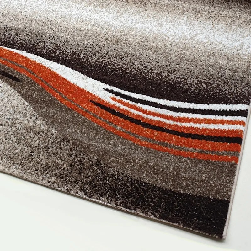 Kusový koberec Enigma New 307-78 orange, 80x150, oranžová, kancelária, Spoltex