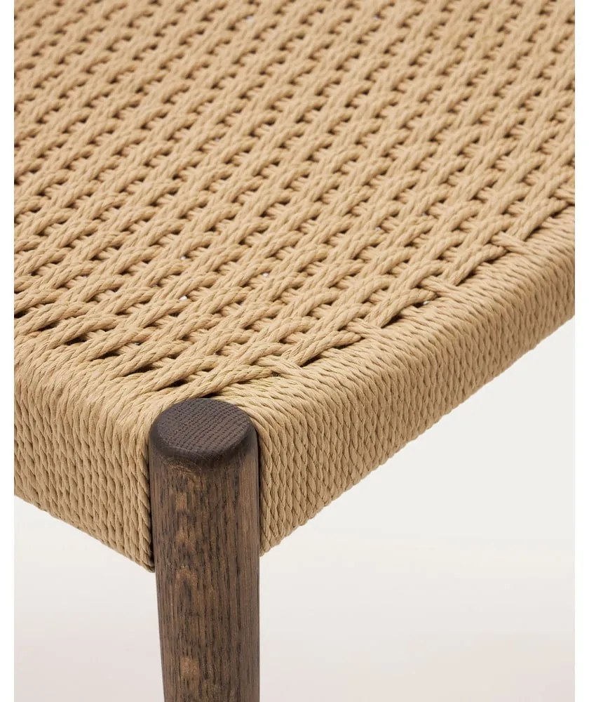 Jedálenská stolička z dubového dreva v hnedo-prírodnej farbe v súprave 2 ks Analy – Kave Home